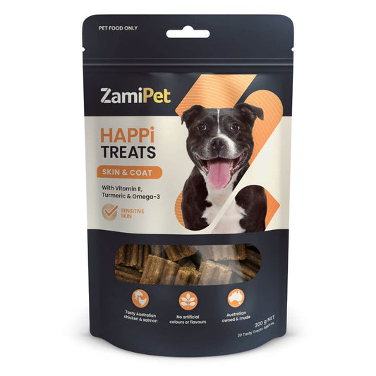 ZamiPet HappiTreats Skin & Coat Dog Treats 200G (100000077435) [default_color]