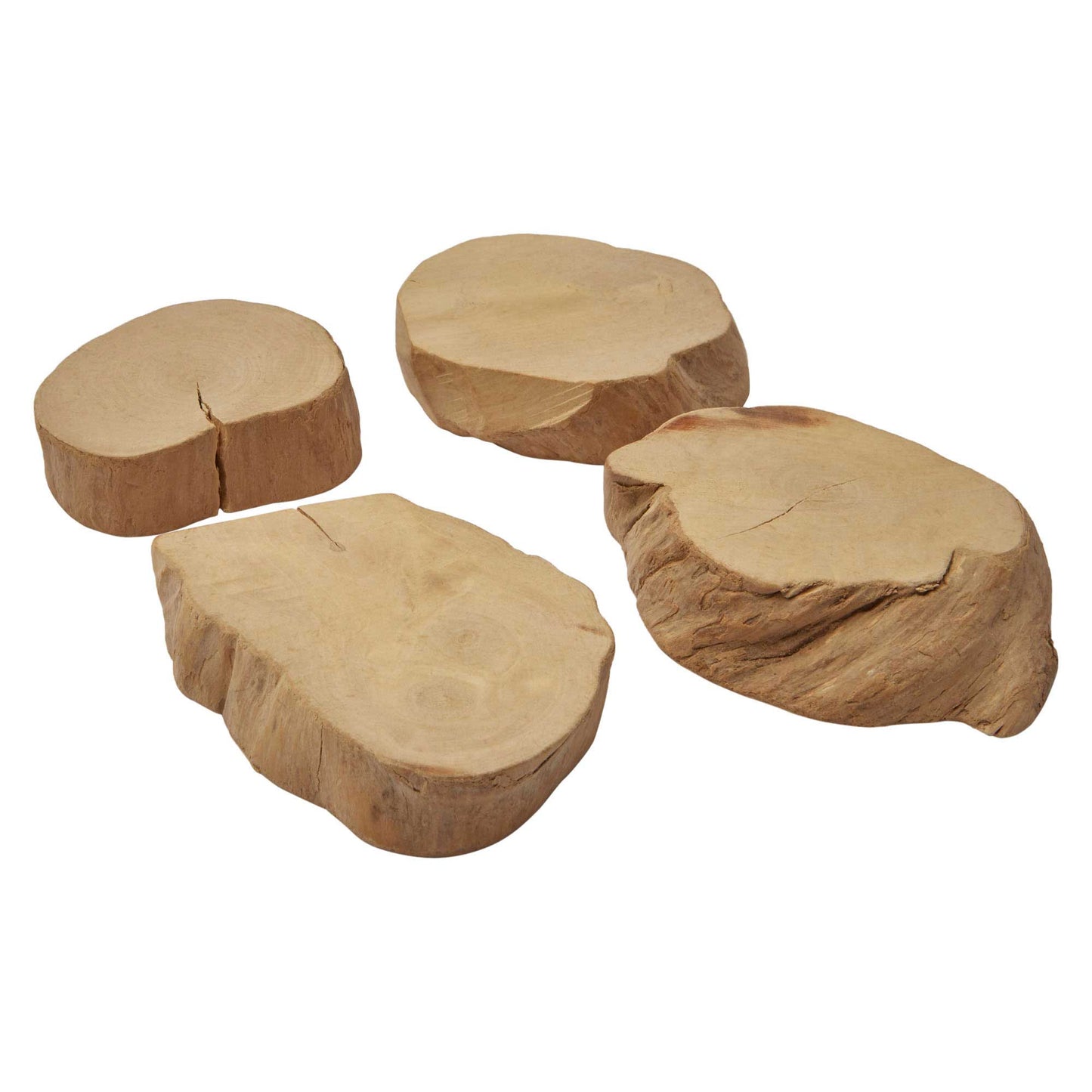 Nibble & Squeek Coffeewood Disc Chews Small Animal Toy 4pk