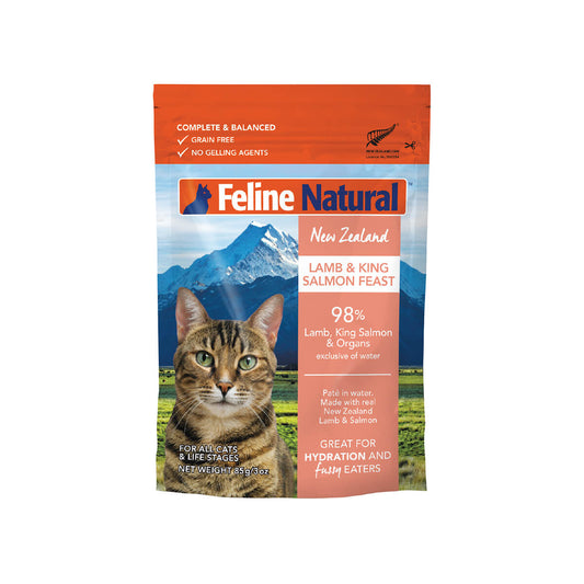 Feline Natural Grain-Free Lamb & Salmon Feast Pouch Wet Cat Food 85g (100000079546) [default_color]