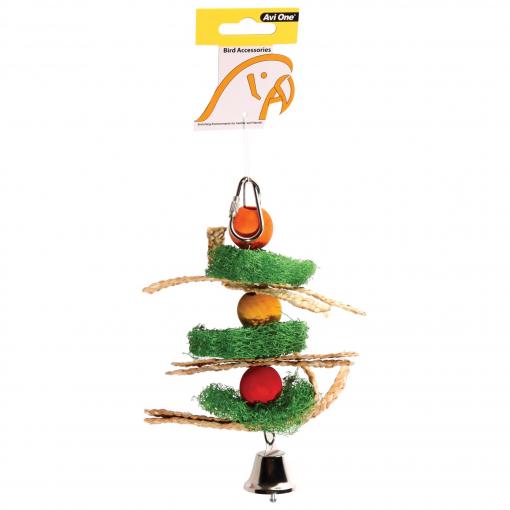 Avi One Parrot Toy Loofah with Beads & Straw (112111000596) [default_color]