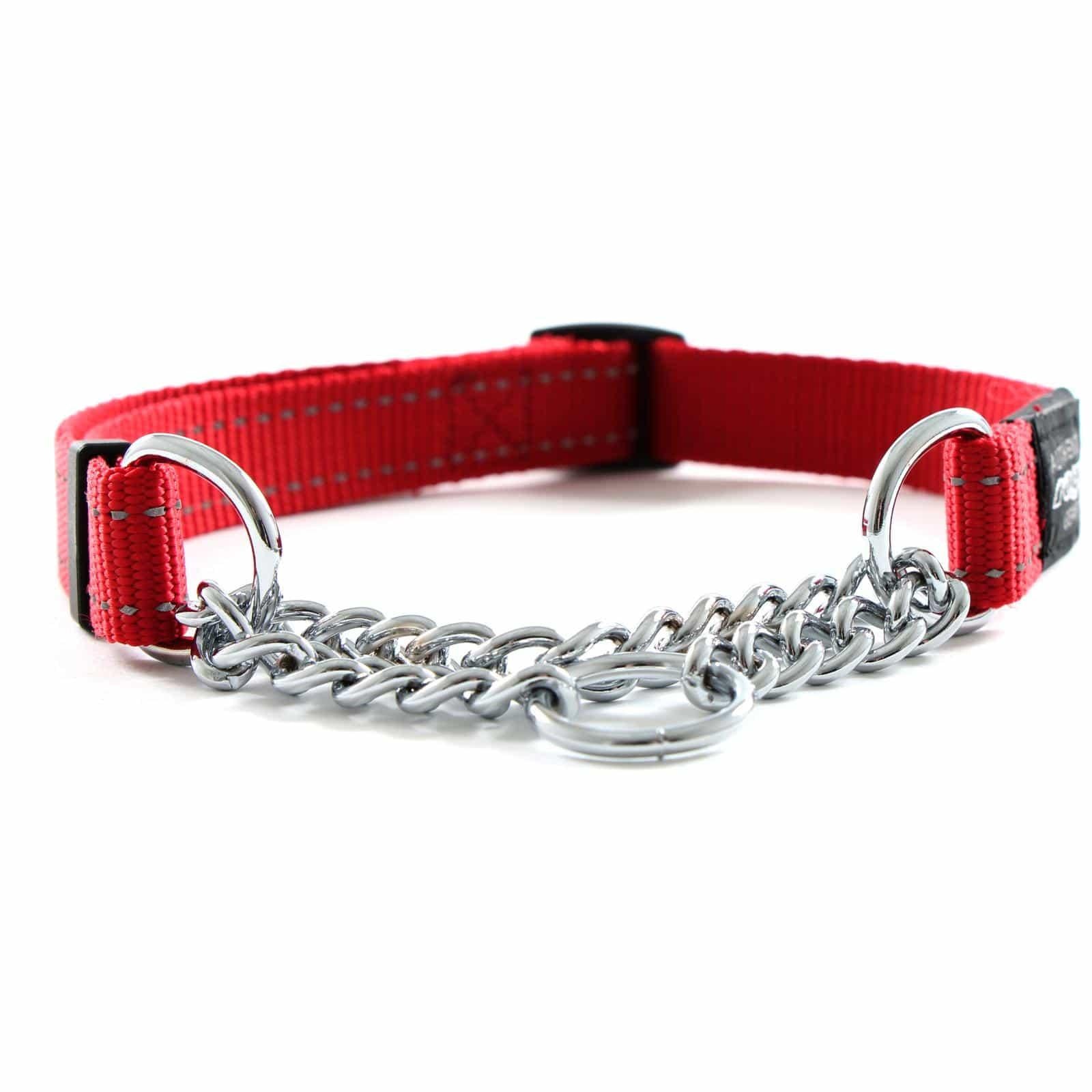 Rogz - Obedience - Half Check Chain - Dog Collar (121913000023) [Red]
