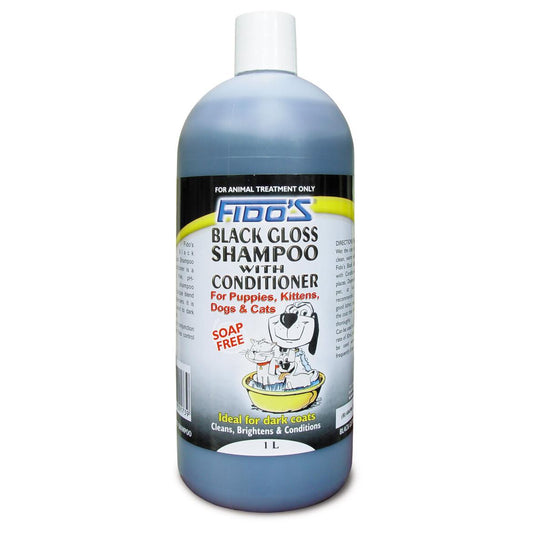 Fido's Black Gloss Shampoo 1L (122219000119) [Black]
