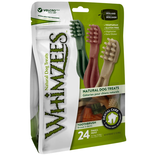 Whimzees Toothbrush Star Small Breed Dental Dog Treats 360g (122311000110) [default_color]