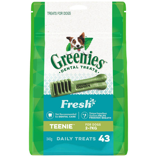 Greenies Freshmint Teenie Dental Chews Dog Treats 340g (122311000239) [default_color]