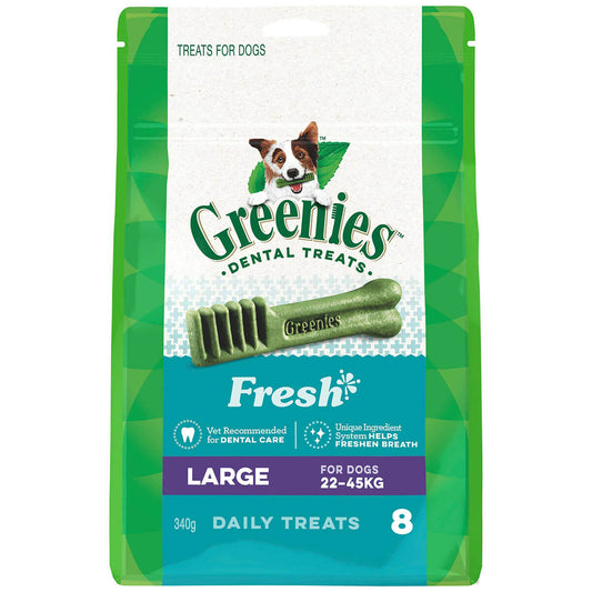 Greenies Freshmint Large Dental Chews Dog Treats 340g (122311000242) [default_color]