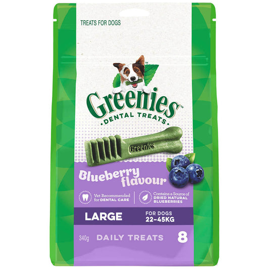 Greenies Blueberry Large Dental Chews Dog Treats 340g (122311000246) [default_color]
