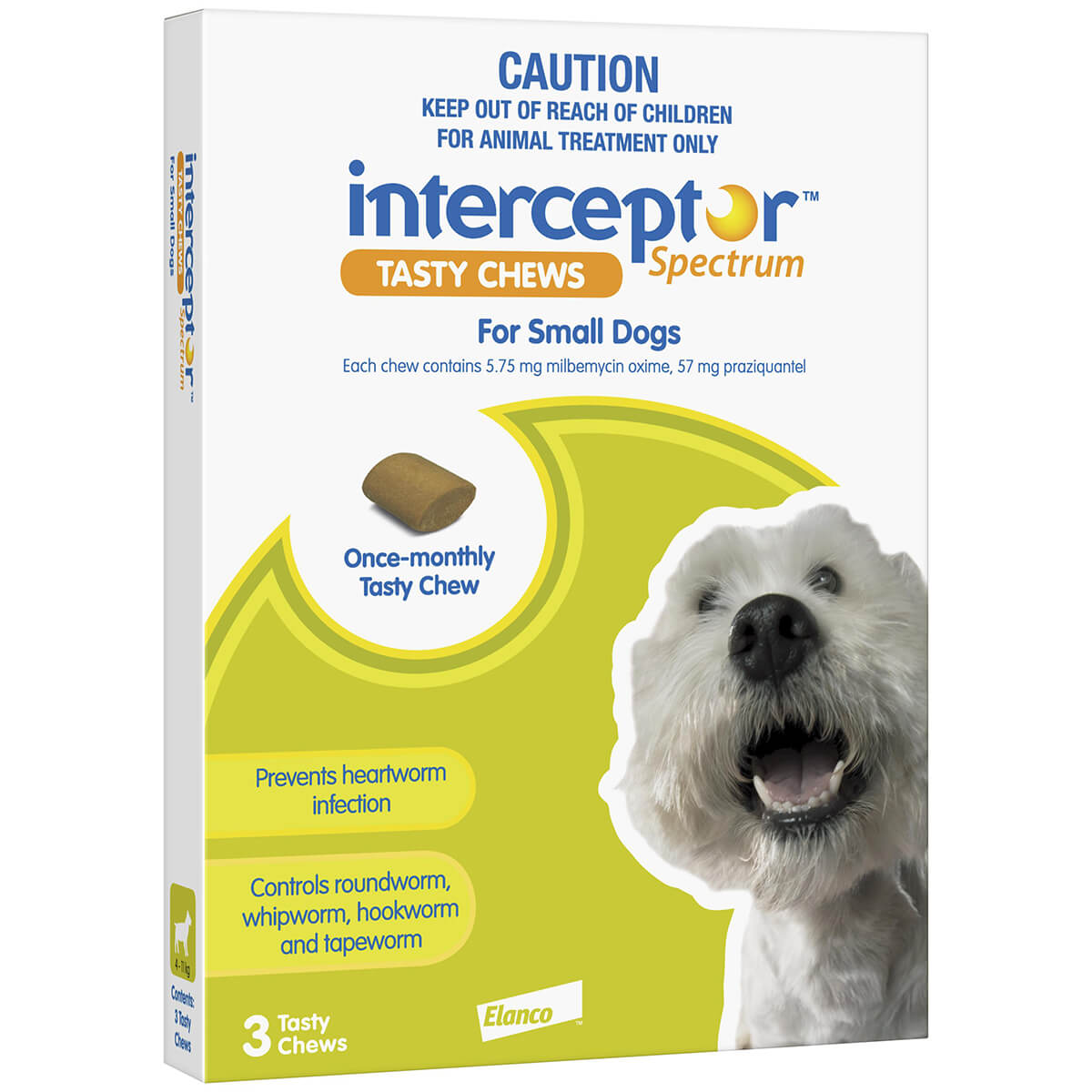 Interceptor Spectrum Tasty Chews Worming Treatment Small Dog (122614000002) [default_color]
