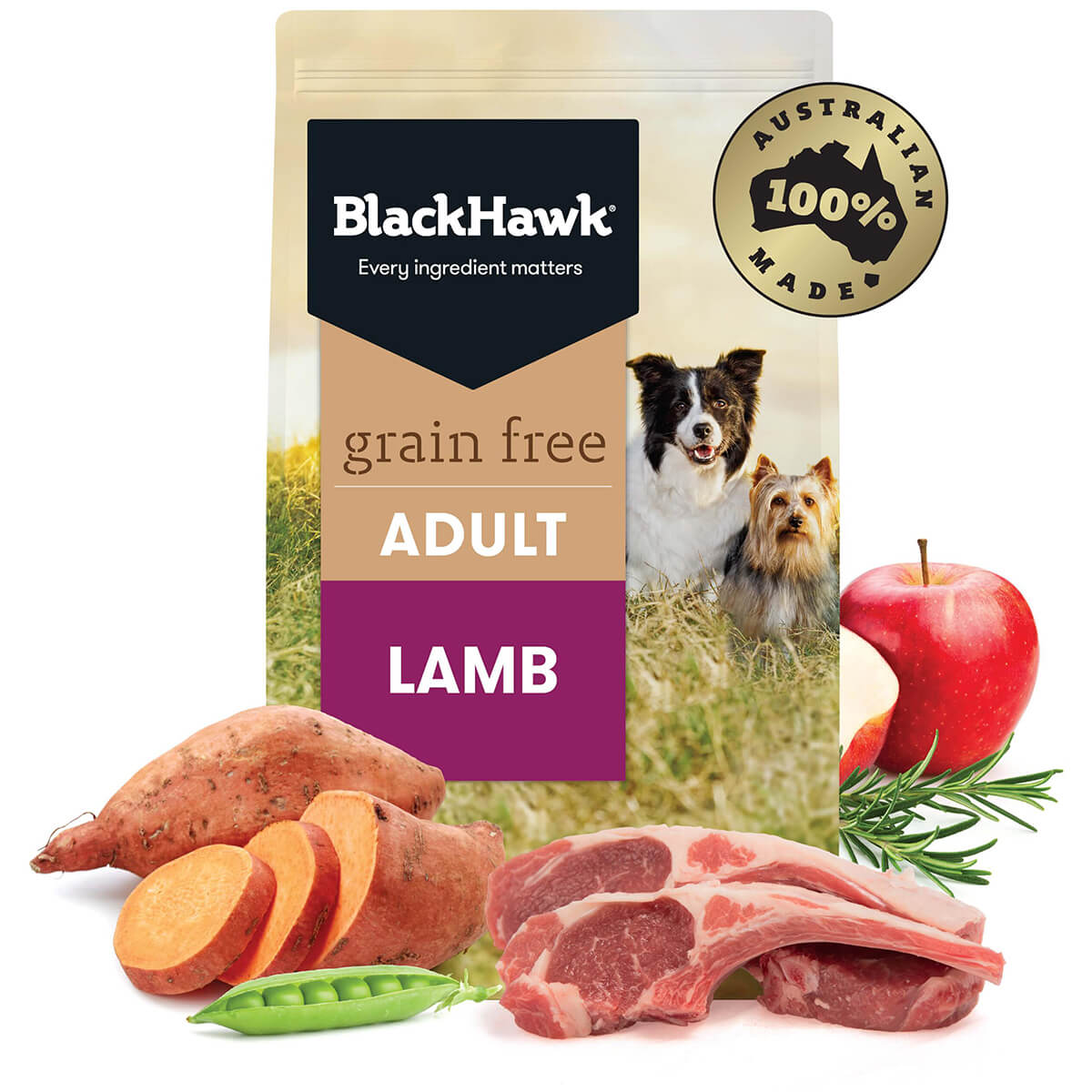 Black Hawk Grain Free Adult Lamb Dry Dog Food (122713000030) [default_color]