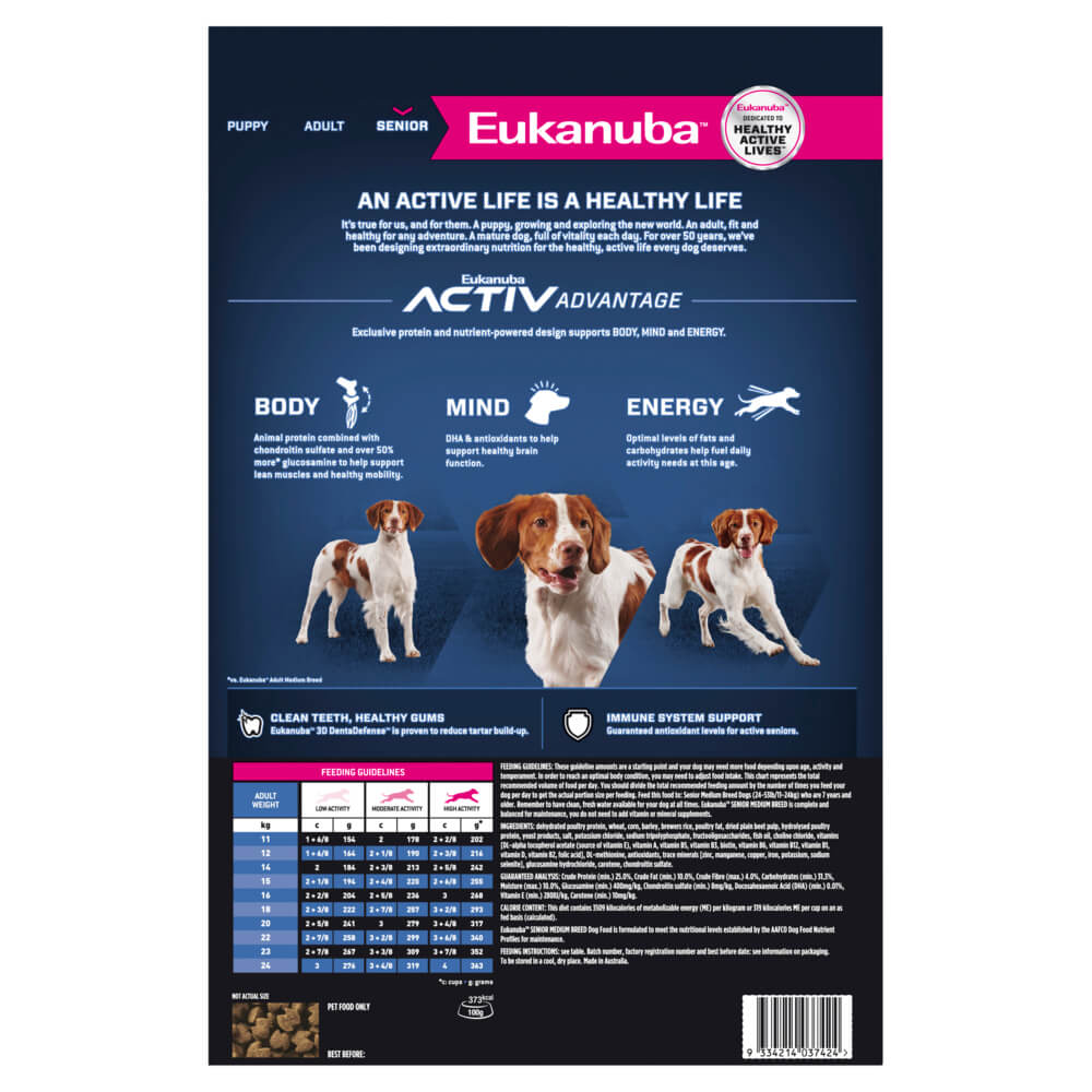 Eukanuba Medium Breed Senior Adult Dry Dog Food (122717000031) [default_color]