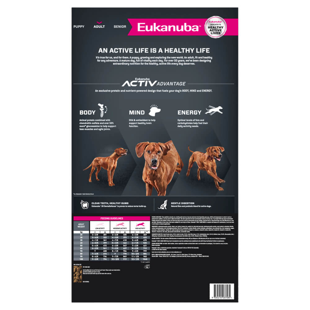 Eukanuba Large Breed Adult Chicken Dry Dog Food 15kg (122717000041) [default_color]