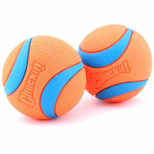 Chuckit - Ultra Rubber Ball - Dog Toy - 2 Pack (122812000031) [Orange]