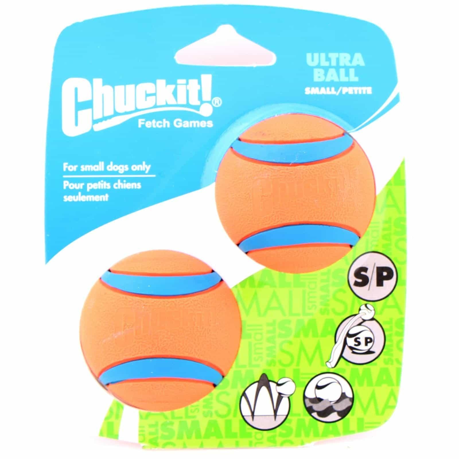 Chuckit - Ultra Rubber Ball - Dog Toy - 2 Pack (122812000031) [Orange]