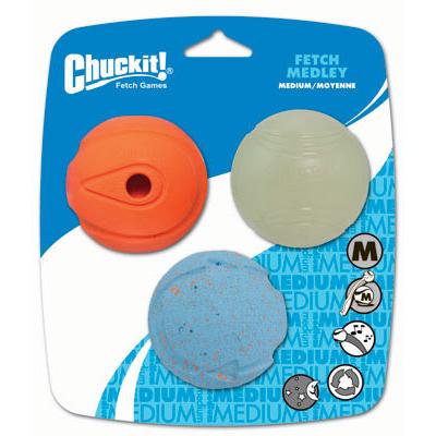 Chuckit Fetch Medley Dog Toy 3pk (122812000034) [default_color]