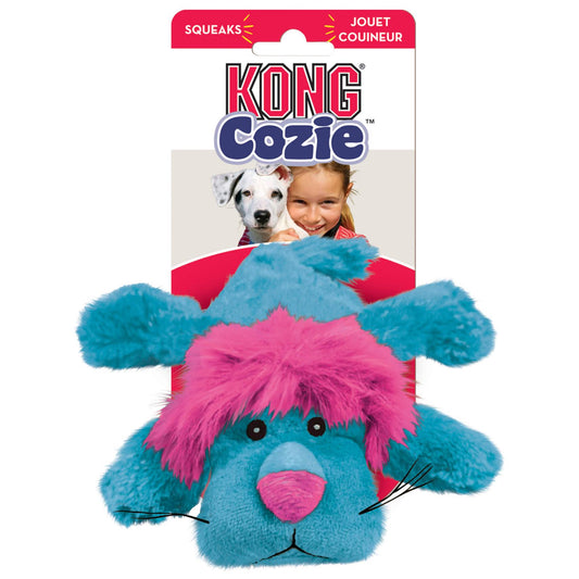KONG Cozie King Lion Dog Toy (122814000415) [Blue]