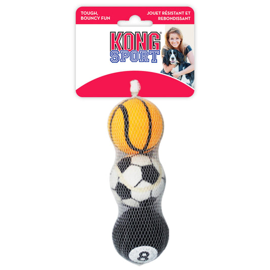 KONG Assorted Sports Balls Dog Toy 3pk (122816000222) [default_color]