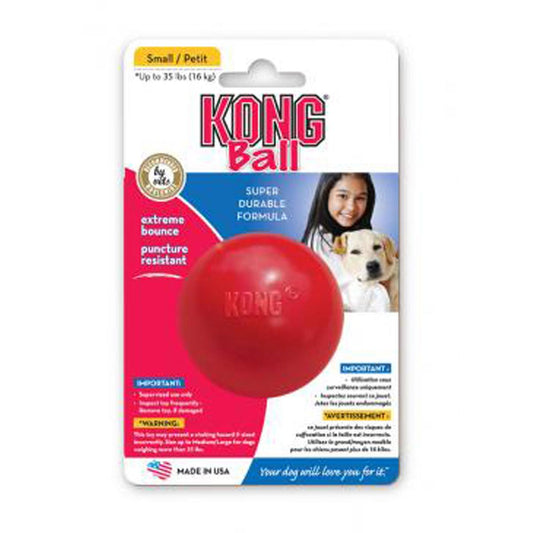 KONG Ball Rubber Dog Toy (122817000040) [Red]