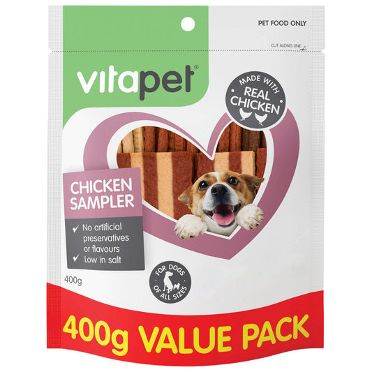 Vitapet Jerhigh Chicken Sampler Dog Treats 400g (122914000038) [default_color]