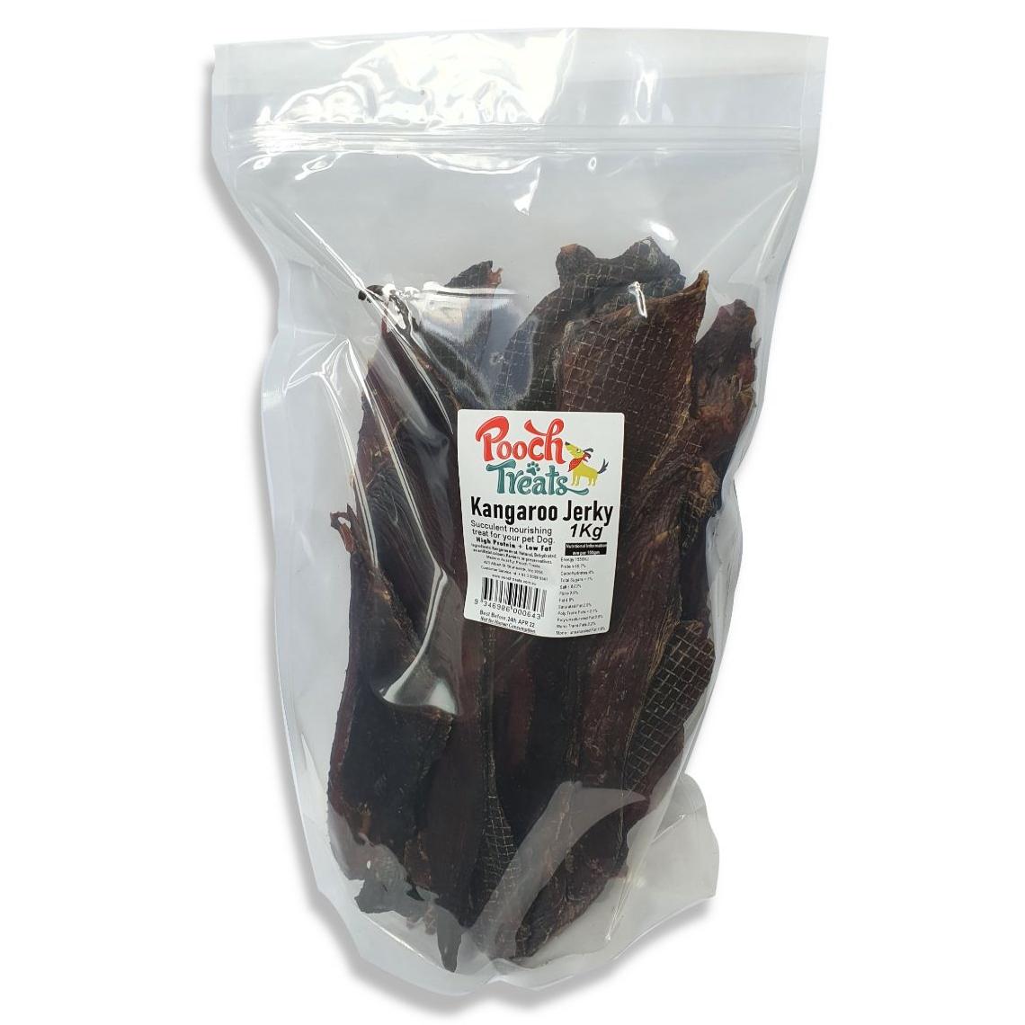 Pooch Treats Kangaroo Jerky Dog Treats 1kg (122921000056) [default_color]