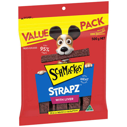 Schmackos Liver Strapz Dog Treats 500g (122925000060) [default_color]