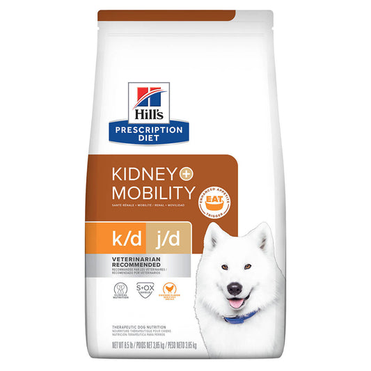 Hill's Prescription Diet K/D Kidney Care & Mobility Dry Dog Food 8.48kg