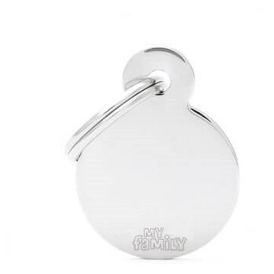 My Family Basic Dog Tag Circle (123101000066) [Silver]