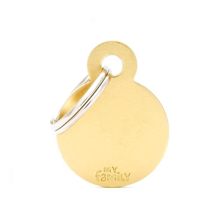 My Family Basic Dog Tag Circle (123101000067) [Gold]