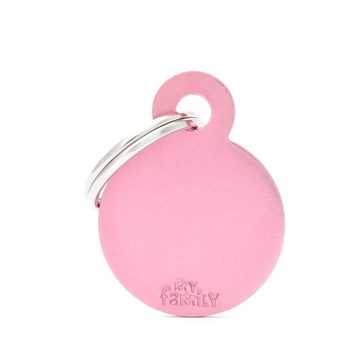 My Family Basic Dog Tag Circle (123101000069) [Light Pink]