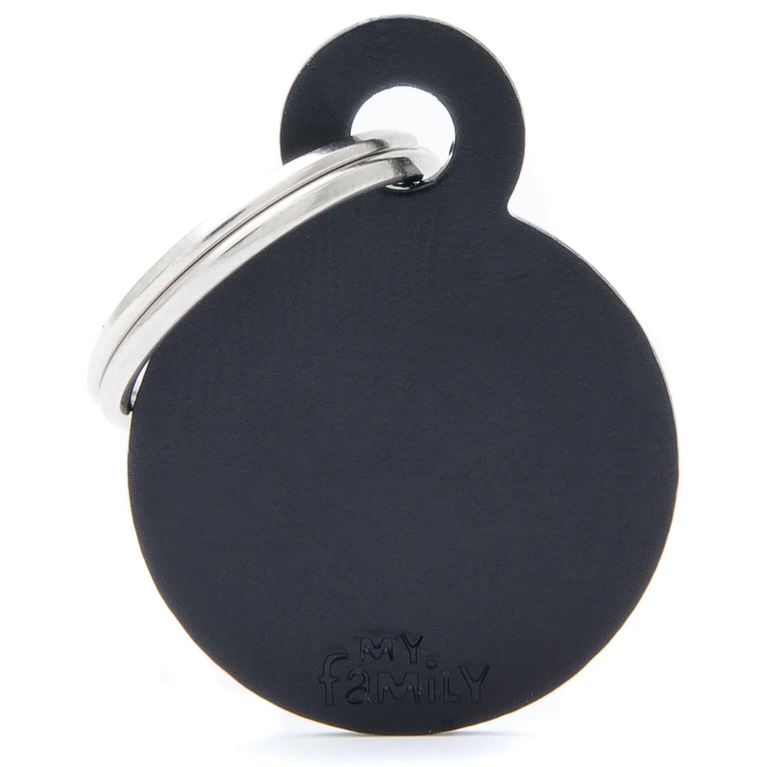 My Family Basic Dog Tag Circle (123101000084) [Black]