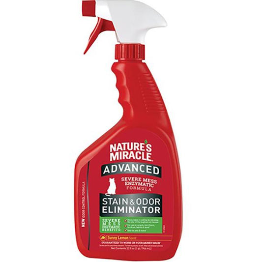 Nature's Miracle Just for Cats Advanced Formula Sunny Lemon Scent Stain & Odour Remover 946ml (131611000021) [default_color]