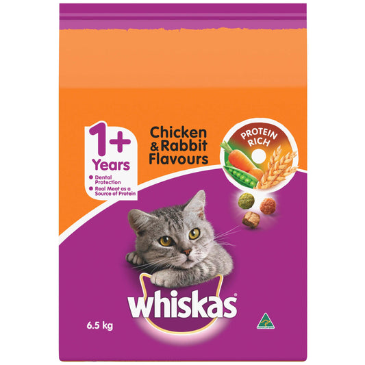 Whiskas Chicken and Rabbit Dry Cat Food 6.50kg (131812000123) [default_color]