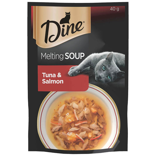 Dine Melting Soup Tuna & Salmon Wet Cat Food 40g (131812000223) [default_color]