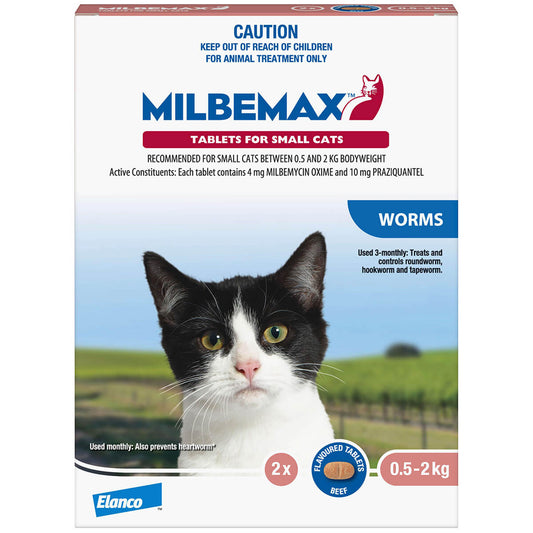 Milbemax Allwormer 0.5-2kg Cat 2pk (132513000019) [default_color]