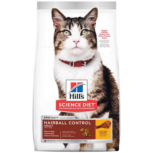 Hill's Science Diet Hairball Control Adult Chicken Dry Cat Food (132617000056) [default_color]