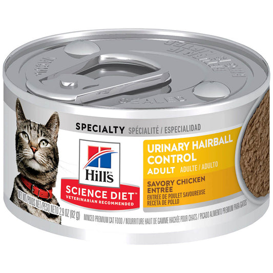Hill's Science Diet Urinary Hairball Control Adult Chicken Wet Cat Food 82g (132617000131) [default_color]