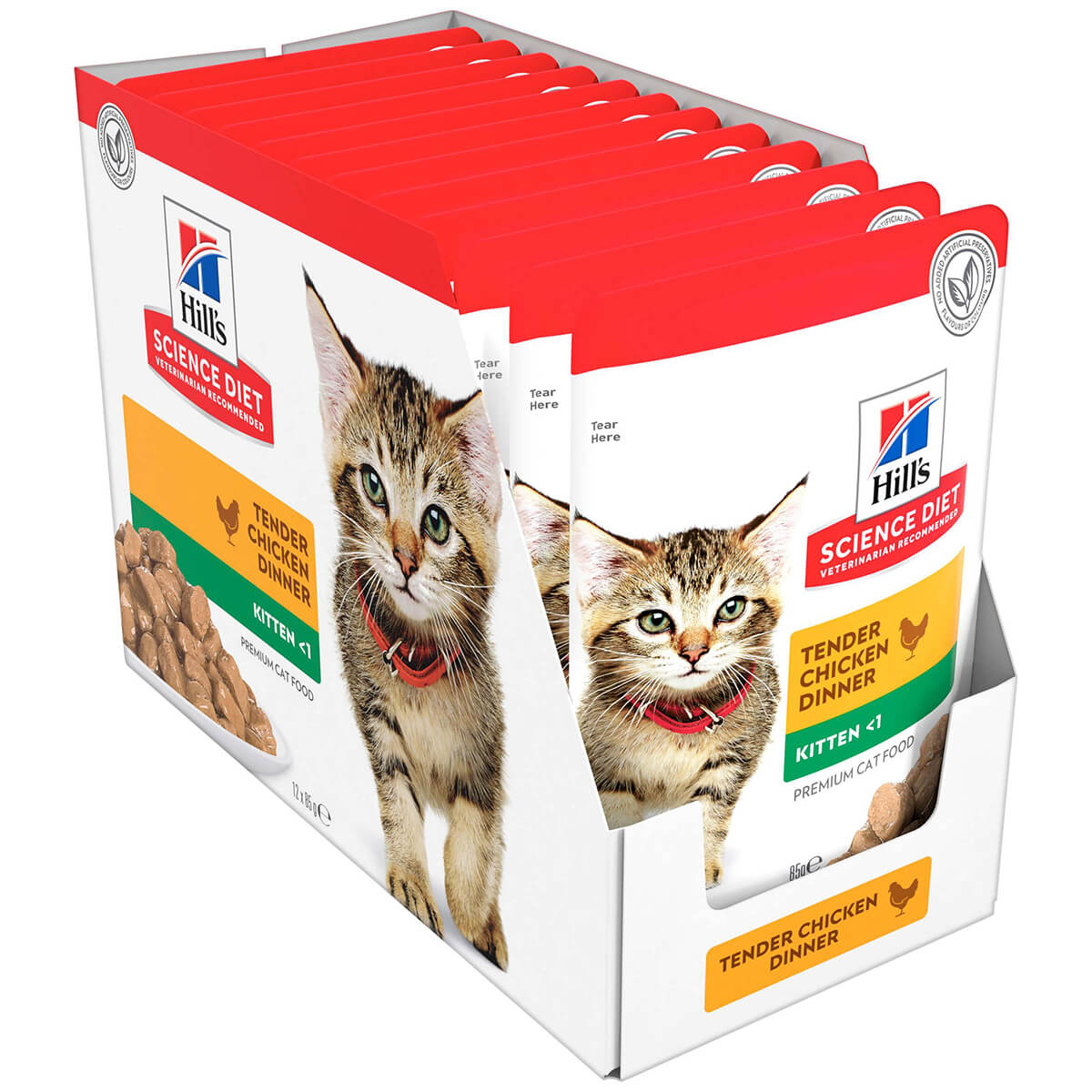 Hill's Science Diet Kitten Chicken Pouches Wet Cat Food 85g (132617000138) [default_color]