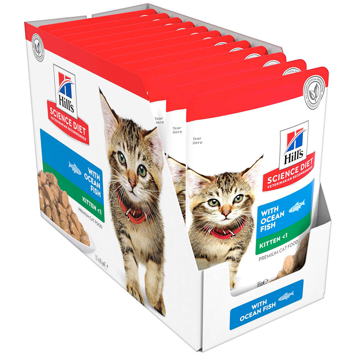 Hill's Science Diet Kitten Ocean Fish Pouches Wet Cat Food 85g (132617000139) [default_color]