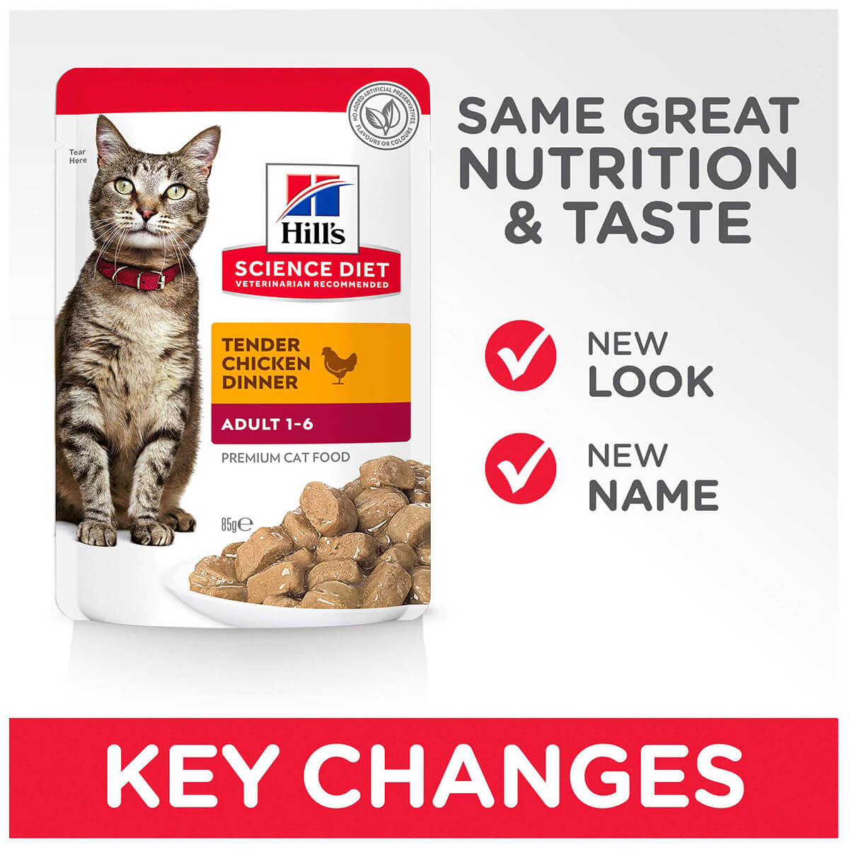 Hill's Science Diet Adult Chicken Pouches Wet Cat Food 85g (132617000140) [default_color]