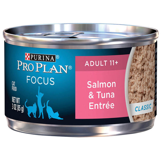 Pro Plan Focus 11+ Senior Salmon & Tuna Entree Wet Cat Food 85g (132621000043) [default_color]