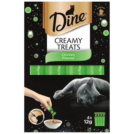 Dine Creamy Treats Chicken Flavour Cat Treats 4X12g (133012000123) [default_color]