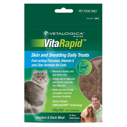 Vetalogica Chicken Skin & Shedding Cat Treats 100g (133014000032) [default_color]