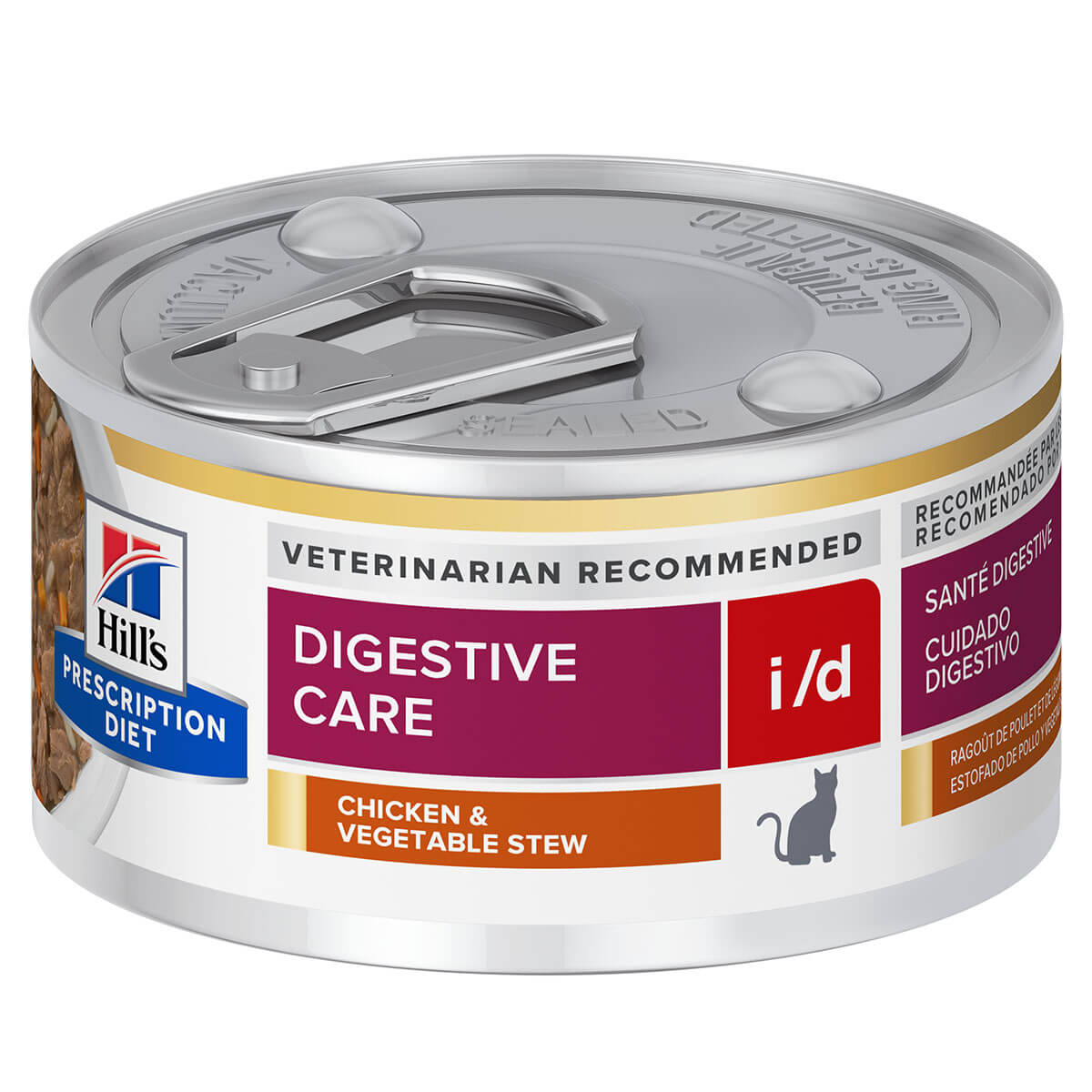 Hill's Prescription Diet I/D Digestive Health Support Chicken & Vegetable Stew Wet Cat Food 82G