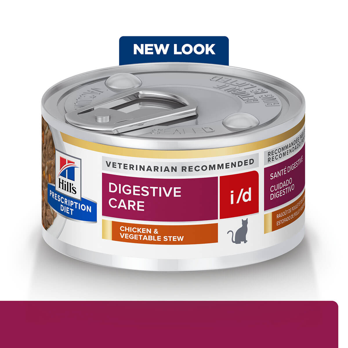 Hill's Prescription Diet I/D Digestive Health Support Chicken & Vegetable Stew Wet Cat Food 82G