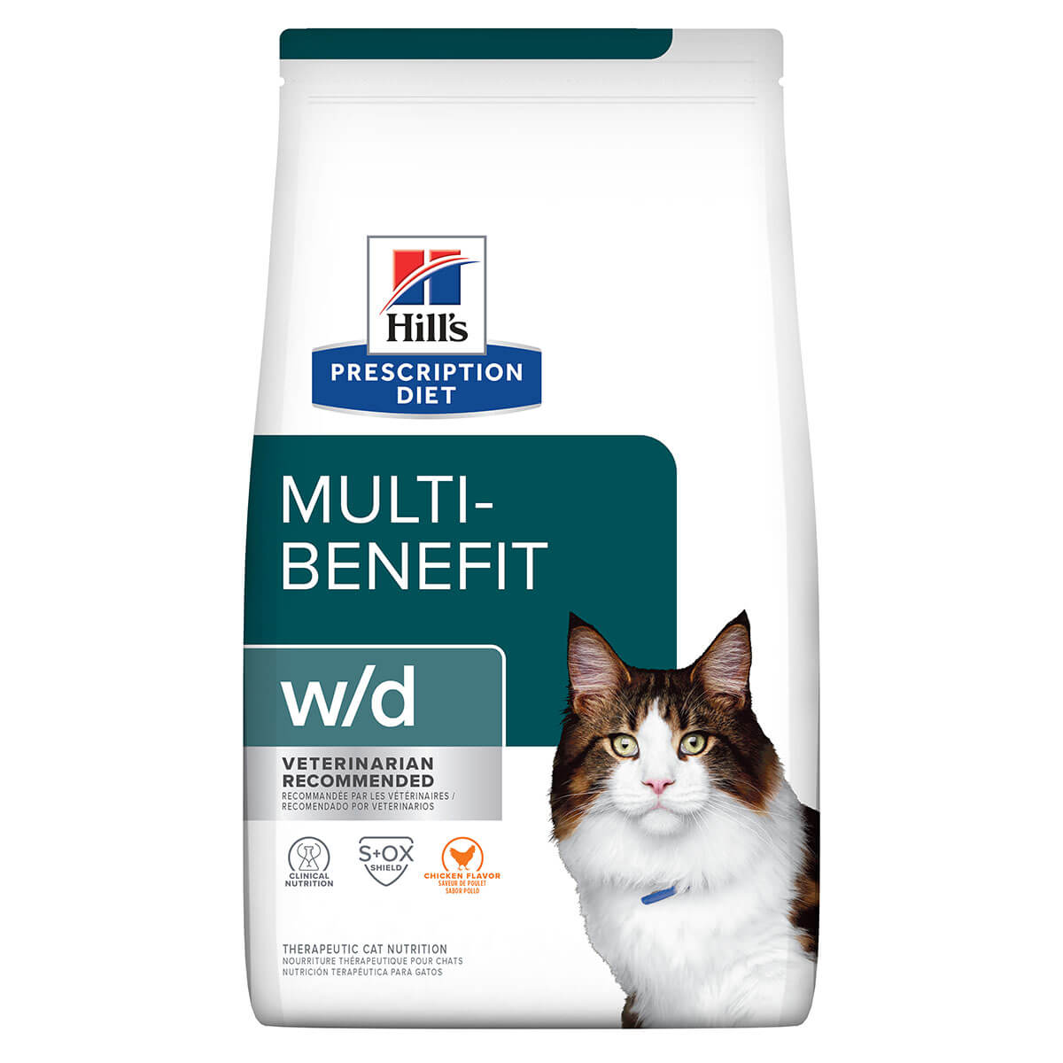 Hill's Prescription Diet W/D Digestive/Weight Management Dry Cat Food 1.5kg