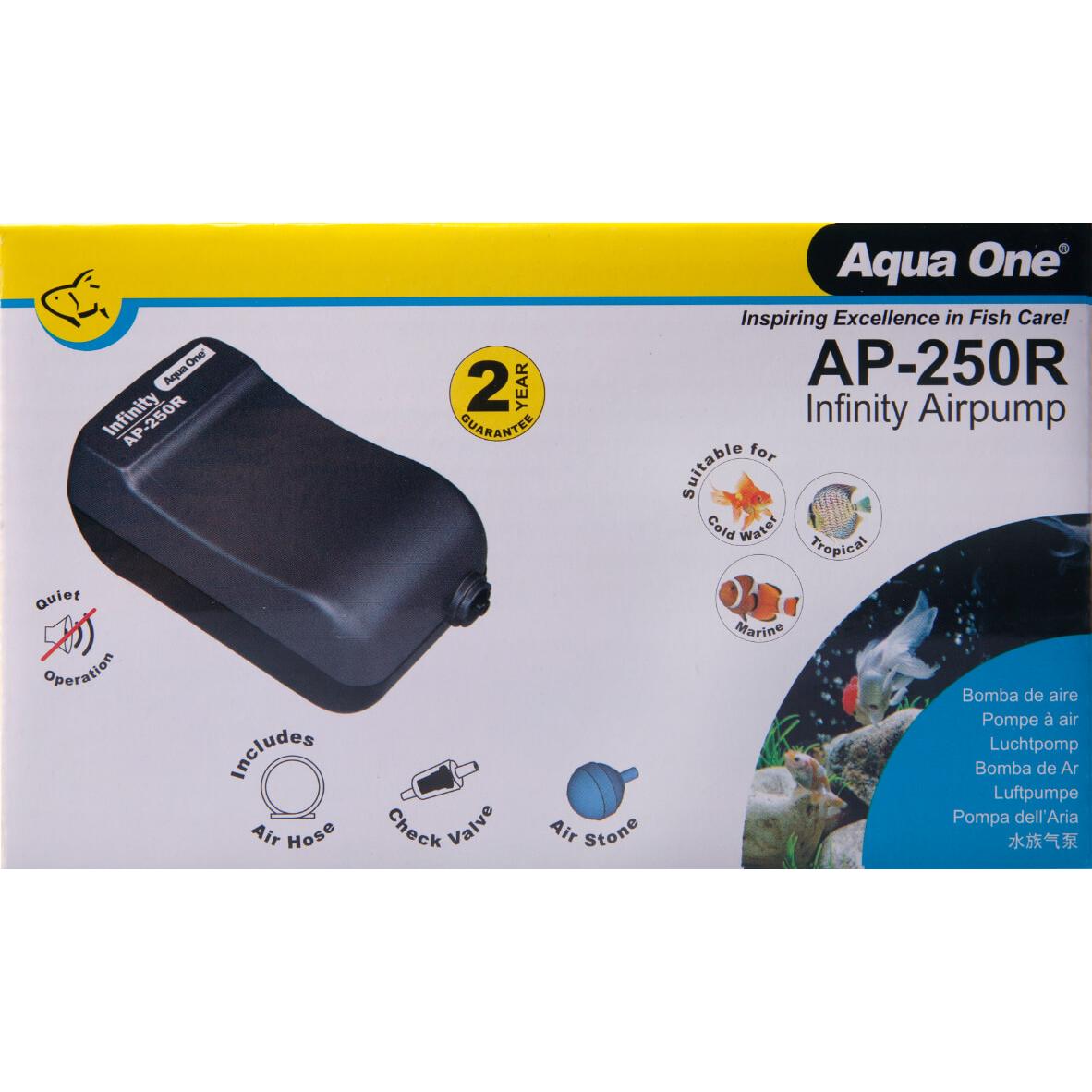 Aqua One AP250 Infinity Airpump Single 200L/HR (151311000007) [default_color]