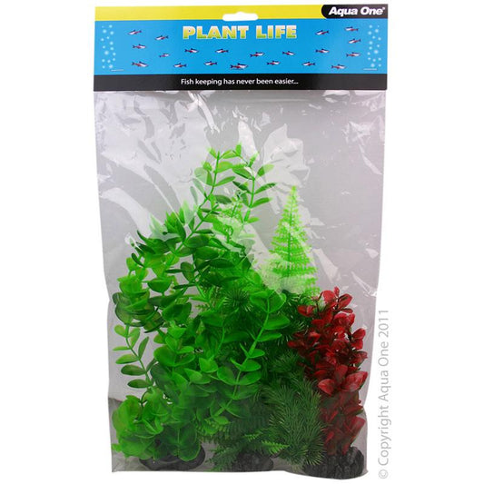 Aqua One Plastic Plant Mix 3 4pk (151616000019) [default_color]