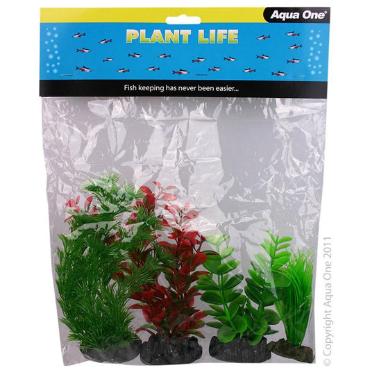 Aqua One Plastic Plant Mix 6 4pk (151616000022) [default_color]