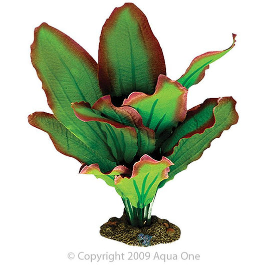 Aqua One Silk Plant Amazon Red & Green Artificial Aquarium Plant (151616000308) [default_color]