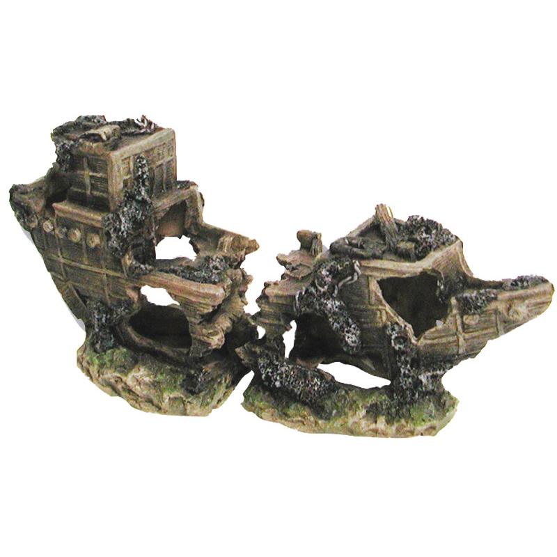 Aqua One 2 Piece Shipwreck Aquarium Ornament (151617000658) [default_color]