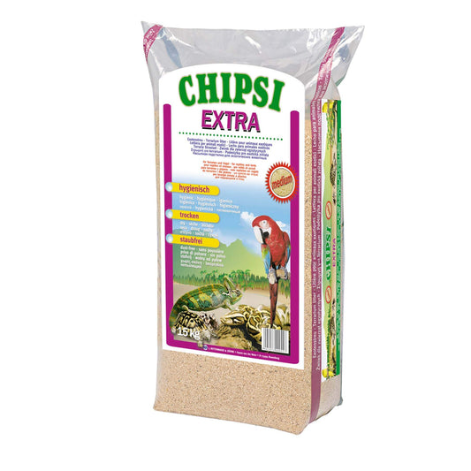 Chipsi Extra Beechwood Bedding Litter for Birds and Reptiles Medium 15kg