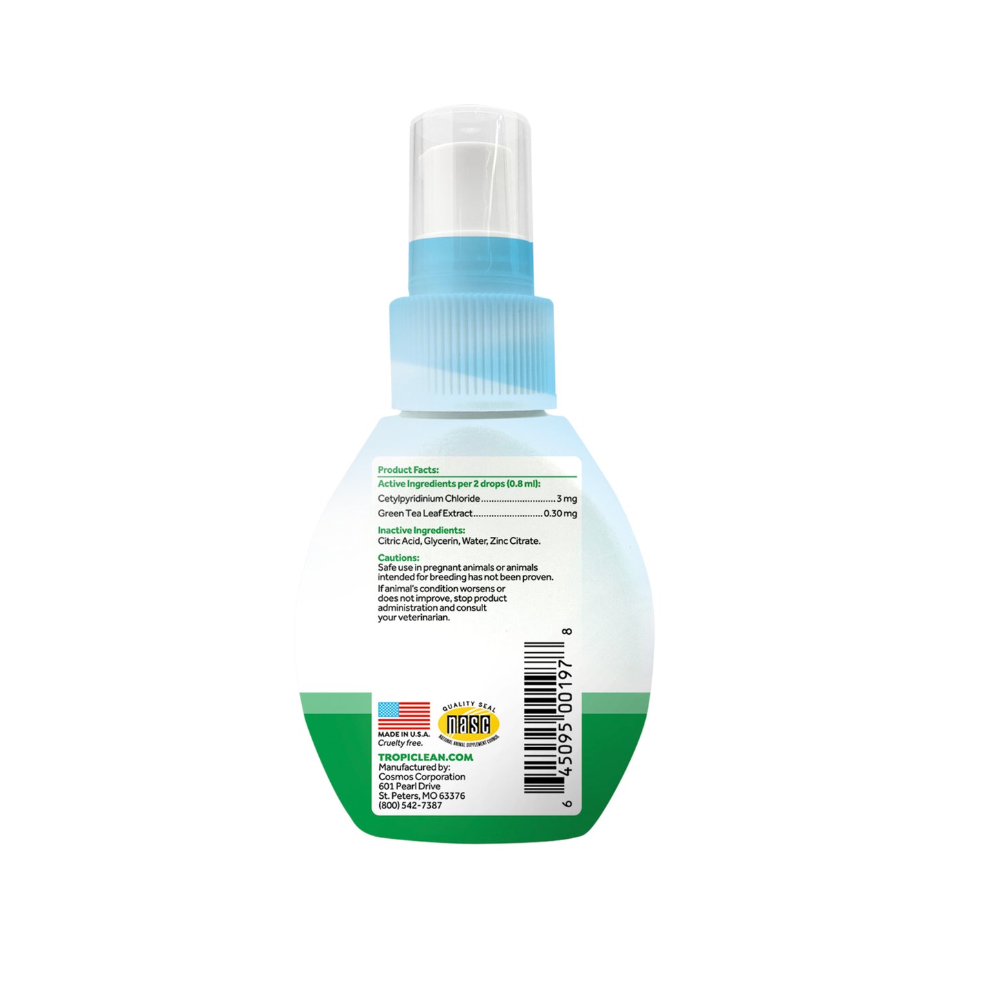 Tropiclean Fresh Breath Drops 52ml